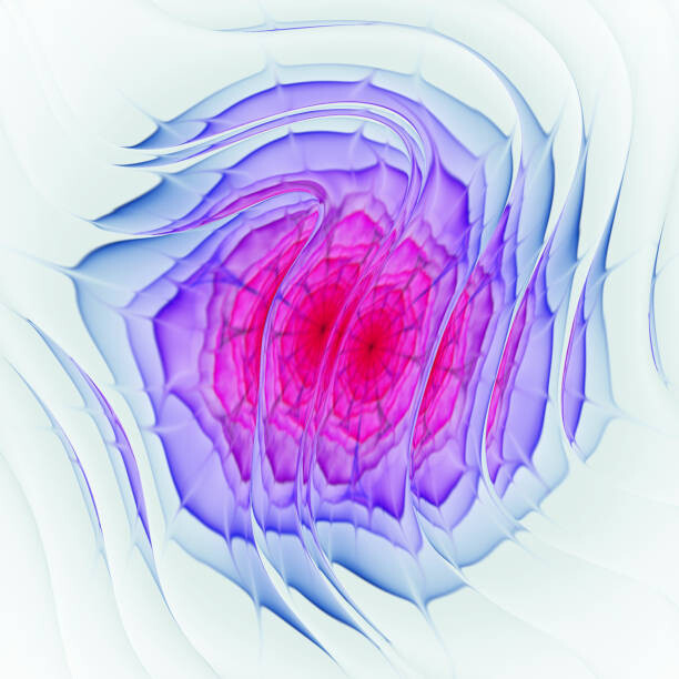 Behang Abstract colorful geometric flower