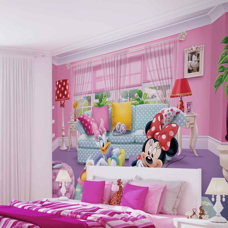 zeker ongeluk waarde Disney Minnie Mouse Fotobehang, Behang - Bestel nu op EuroPosters.nl
