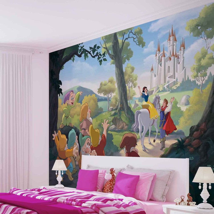 druk platform Delegatie Disney Princesses Snow White Fotobehang, Behang - Bestel nu op  EuroPosters.nl