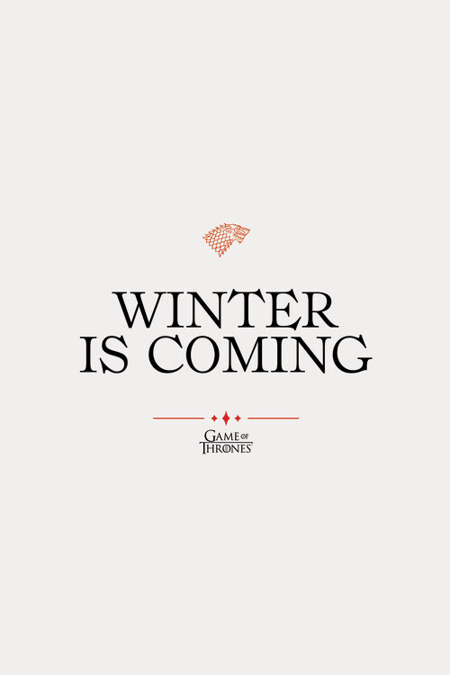 Fotobehang Game of Thrones - Winter is coming