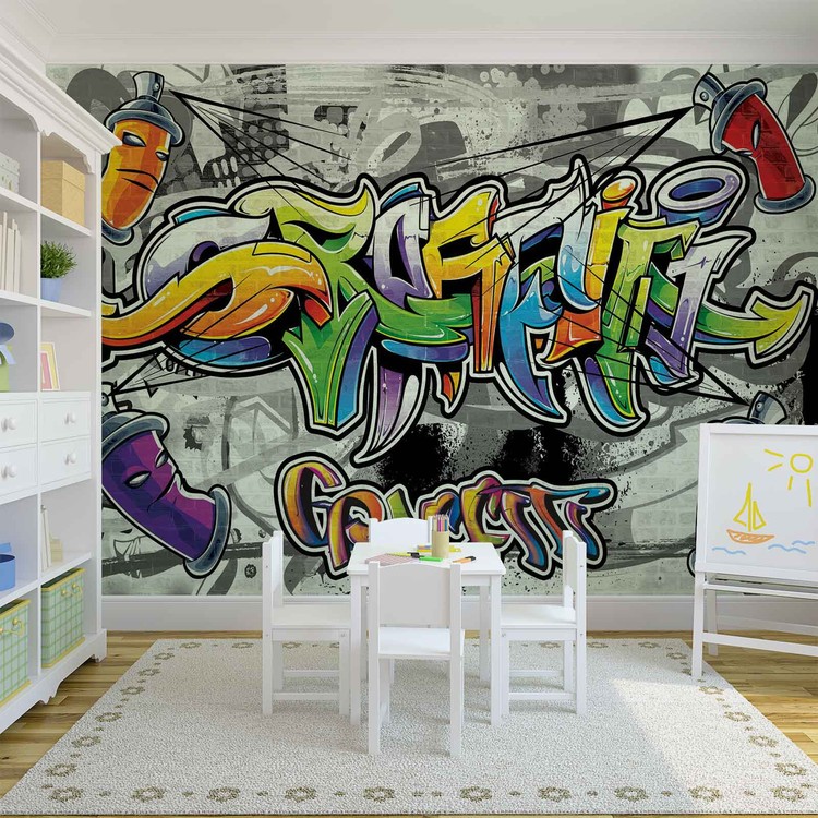 Graffiti Street Art Fotobehang, Behang - Bestel nu op ...