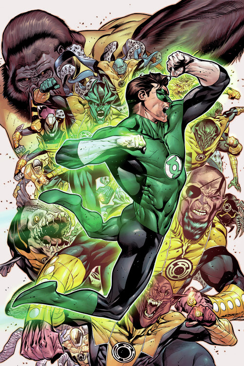 Green Lantern- Fight Fotobehang
