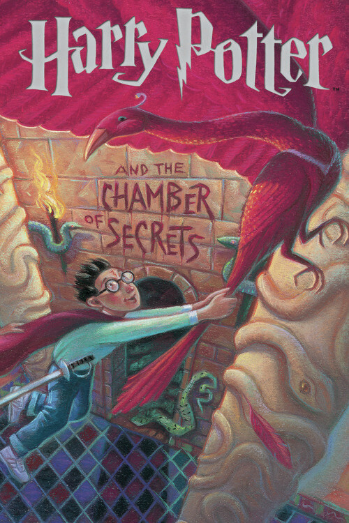 Behang Harry Potter - Chamber of Secrets book cover