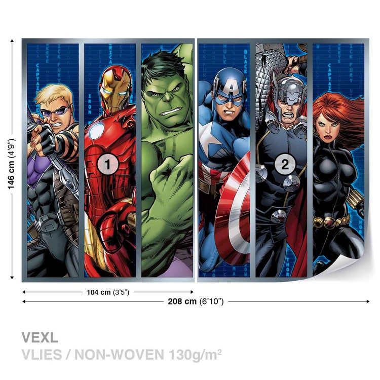 Avengers Fotobehang, Behang - Bestel nu op EuroPosters.nl