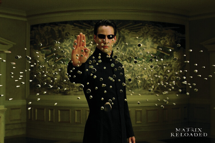 Matrix Reloaded - Bullets Fotobehang