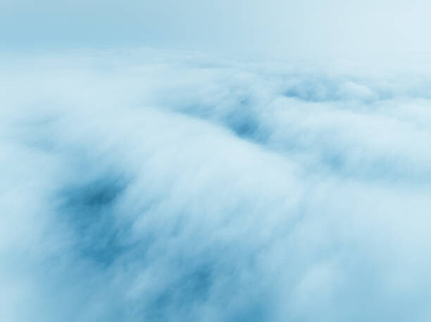 Behang Scenery above the clouds