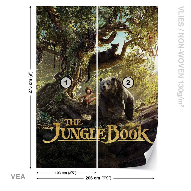 bovenstaand Susteen kunst The Jungle Book Fotobehang, Behang - Bestel nu op EuroPosters.nl