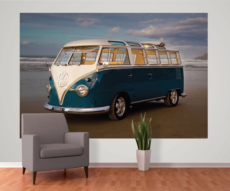 VW Volkswagen - Camper Fotobehang, Behang - Bestel op EuroPosters.be