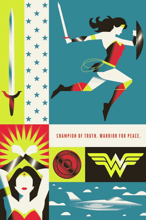 Fotobehang Wonder Woman - Champion of truth