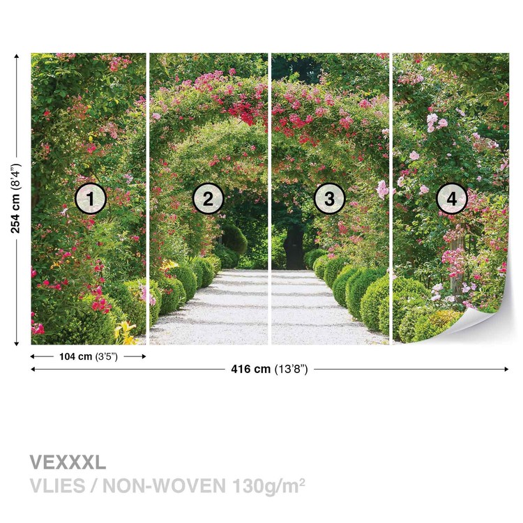 Fotomurale Camino del jardin Naturaleza, Papel pintado | Europosters.es