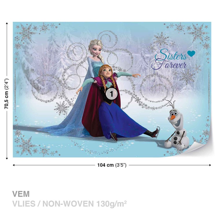 Fotomural Disney Frozen Elsa Anna Olaf Papel Pintado Posterses 8862