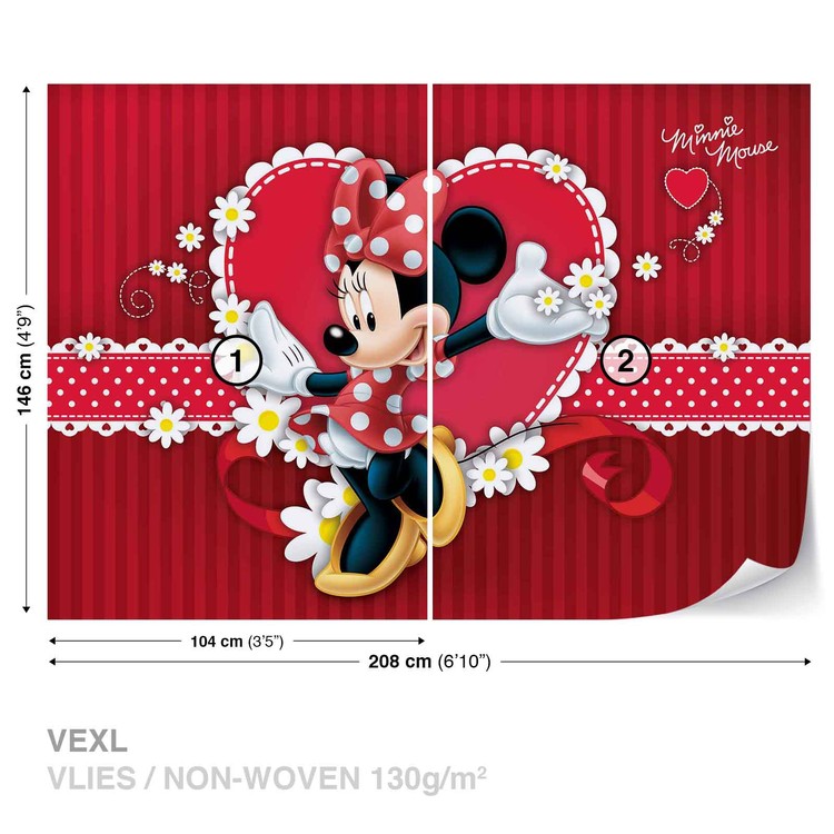 Mochila Disney Minnie Mouse Original Nueva Color Negro Diseño de la tela  ALTA CALIDAD