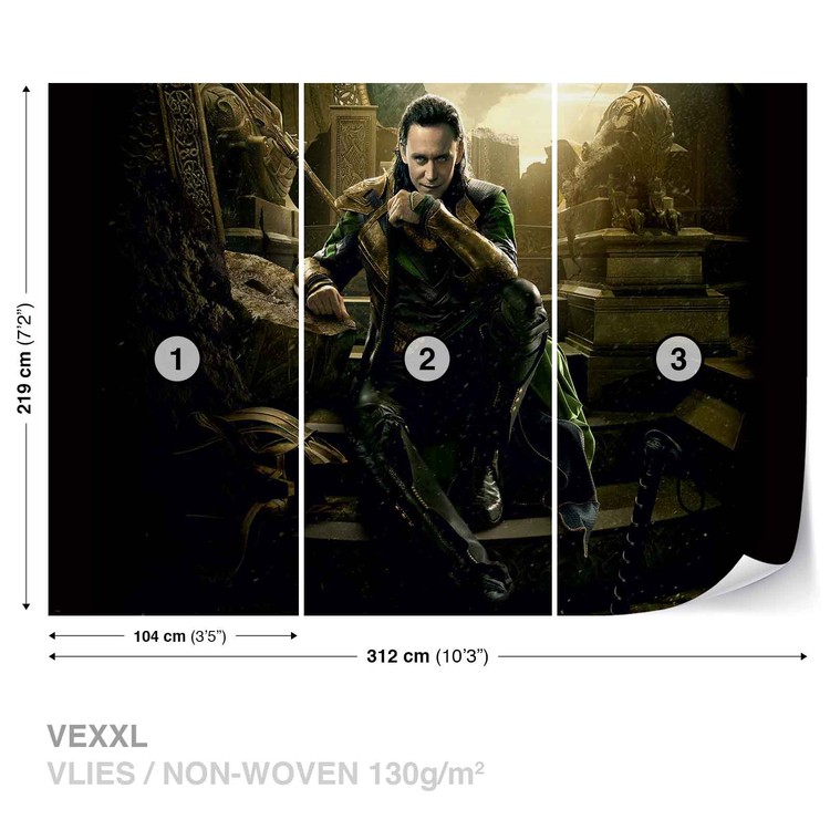 Fotomural Marvel Avengers Loki, Papel Pintado | Posters.es