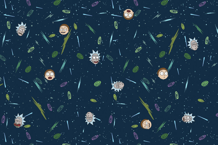 Fotomural Rick and Morty - Space
