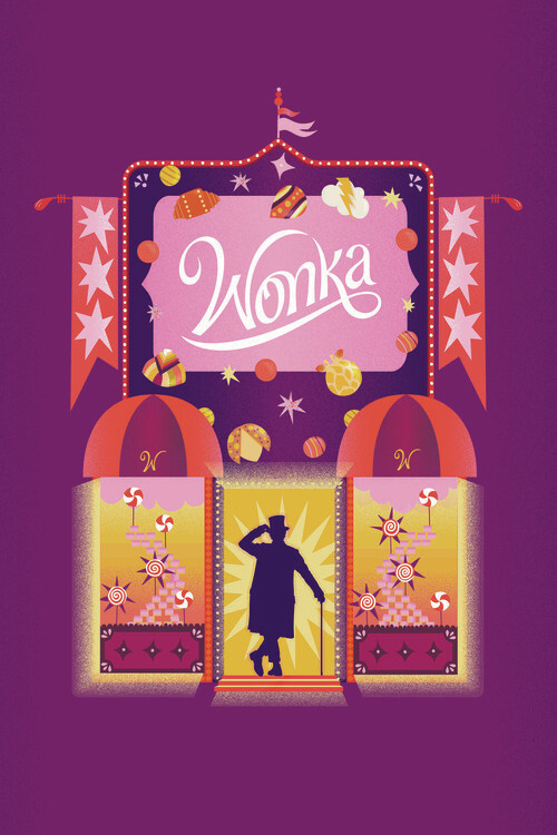 Fotomural Wonka - Candy Store