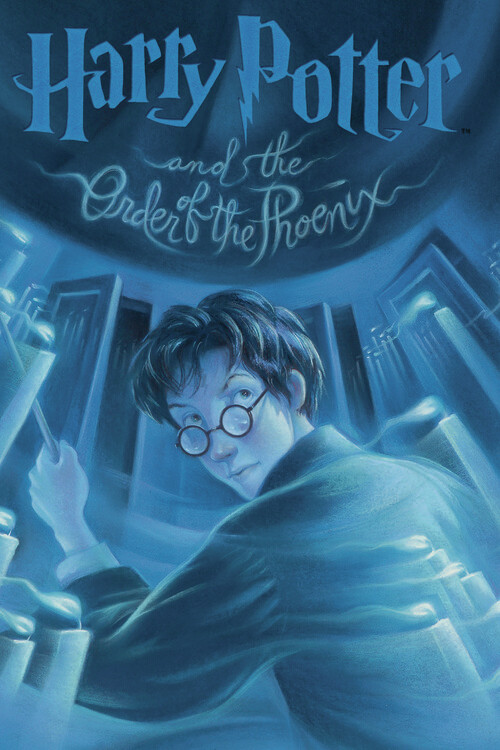 Fototapet Harry Potter - Order of the Phoenix book cover