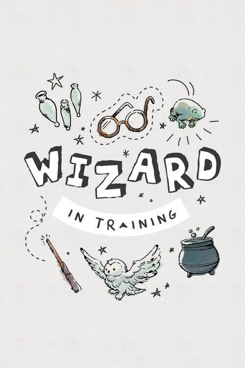 Fototapet Harry Potter - Veiviser i trening