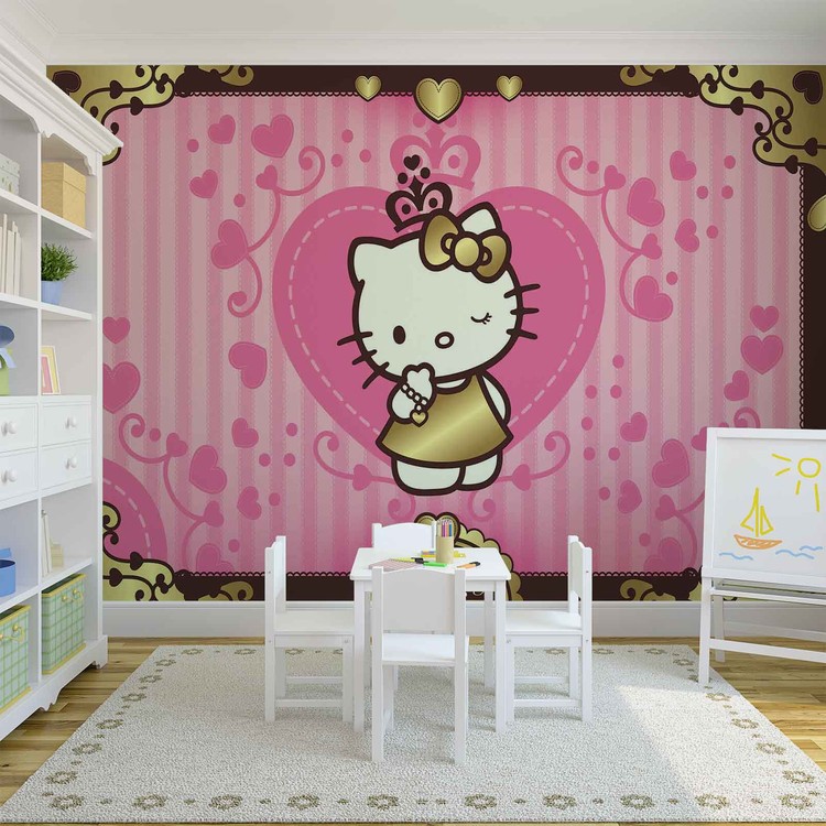 Обои hello kitty в комнату