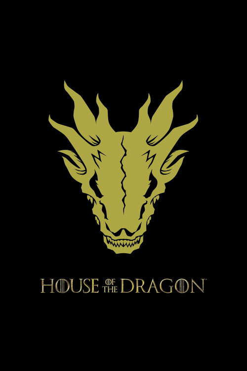 Fototapet House of Dragon - Golden Dragon