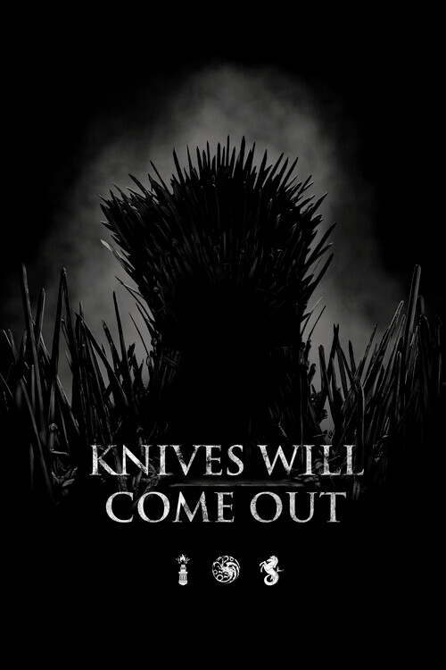 Fototapet House of the Dragon - Knives will come out
