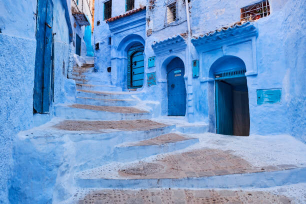 Fototapet Morocco, Rif area, Chefchaouen  town,