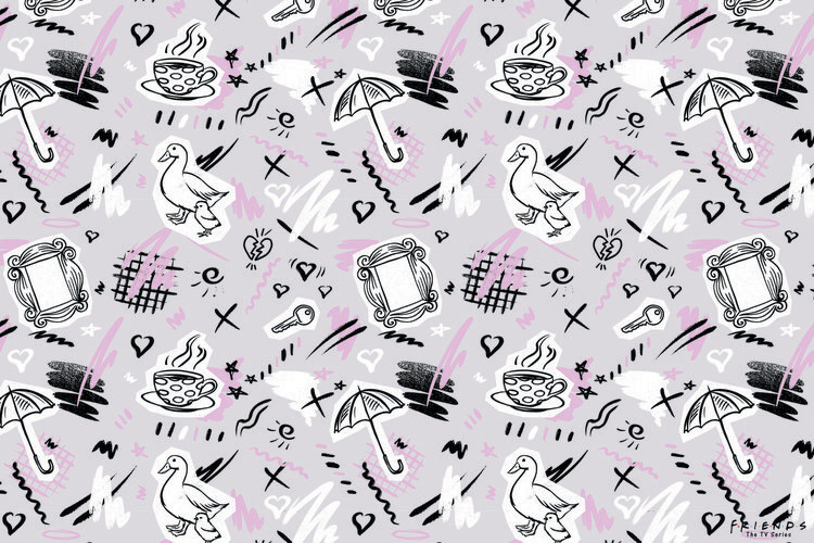 Vänner - Pinky Fototapet