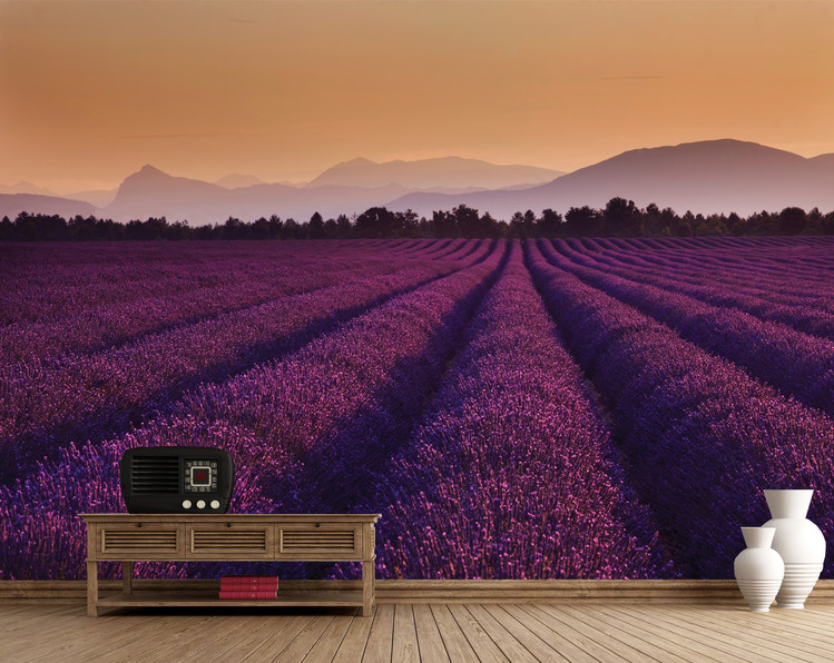 Levendula - Lavender Fields Fali tapéta