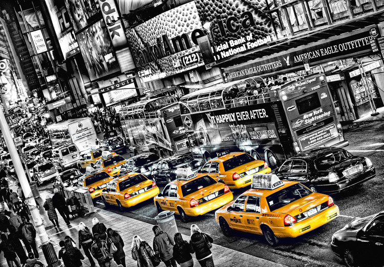 Poster XXL - Cabs Queue, Manhattan