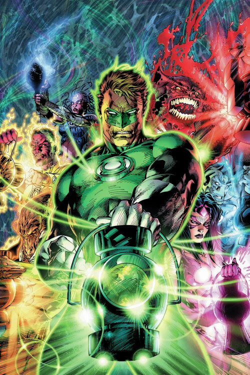 Green Lantern - The team Fototapeta