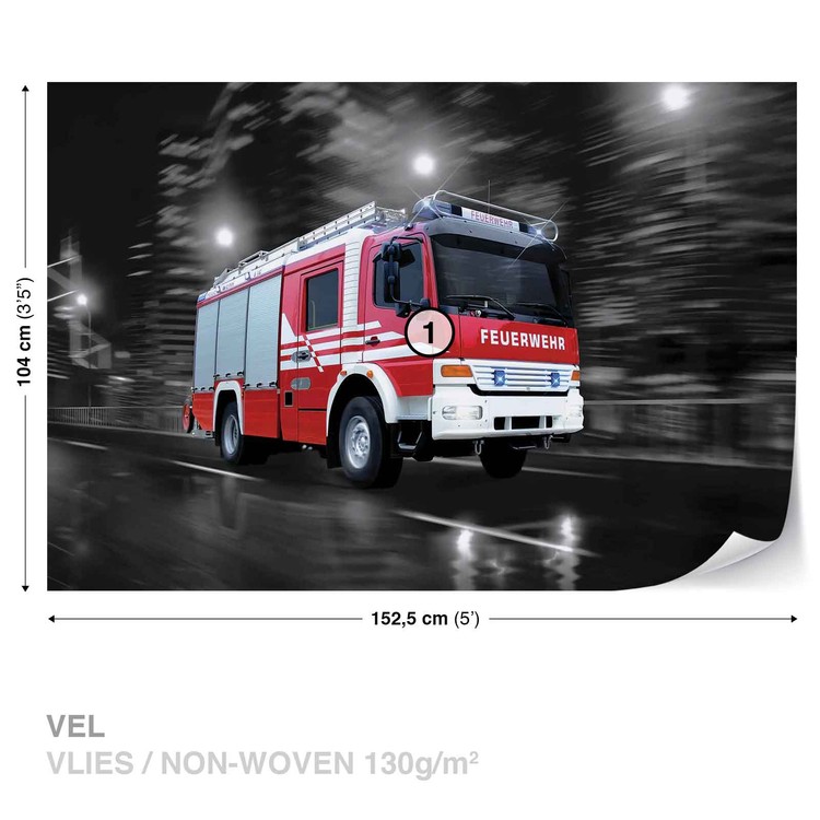 Fototapete Tapete Feuerwehr Auto Bei Europosters Kostenloser Versand