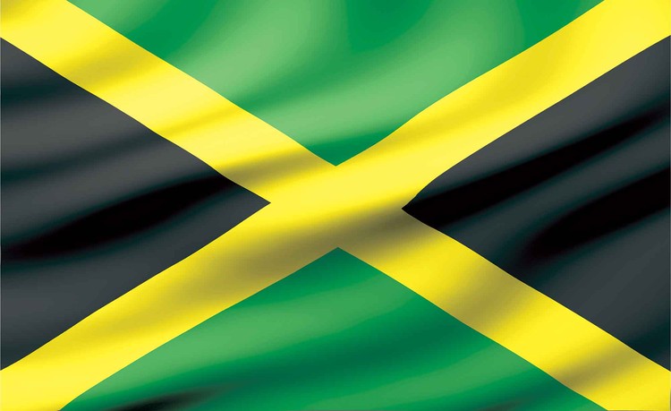 Fototapete, Tapete Flagge Jamaica bei EuroPosters ...