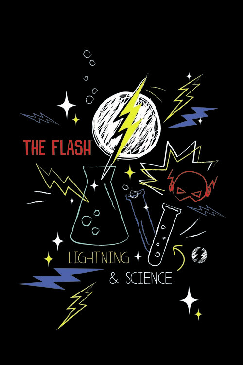 Fototapete Flash - Lightning & Science
