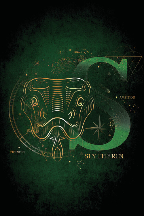 Fototapete Harry Potter - Slytherin Initial