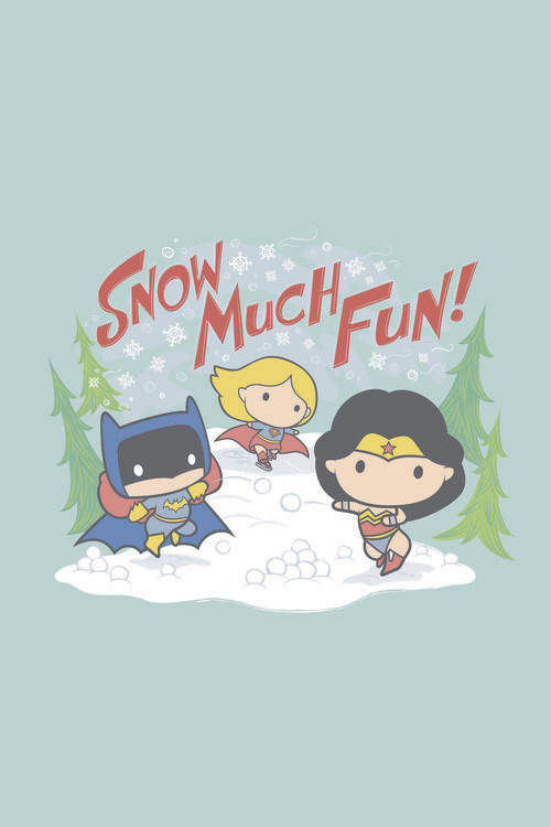 Fototapete Justice League - Snow much fun!