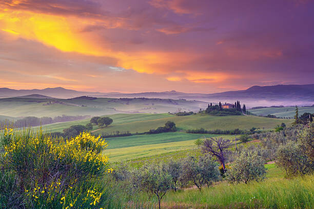 Fototapete Landscape in Tuscany