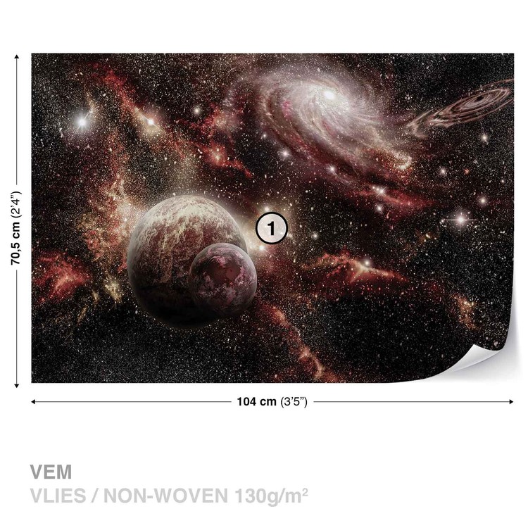 Fototapete, Tapete Raum Planeten bei EuroPosters - Kostenloser Versand