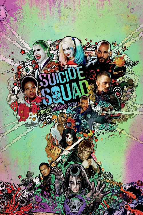 Fototapete Suicide Squad - Worst heroes ever
