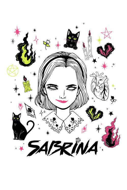 The Chilling Advenures of Sabrina - Illustration Fototapete