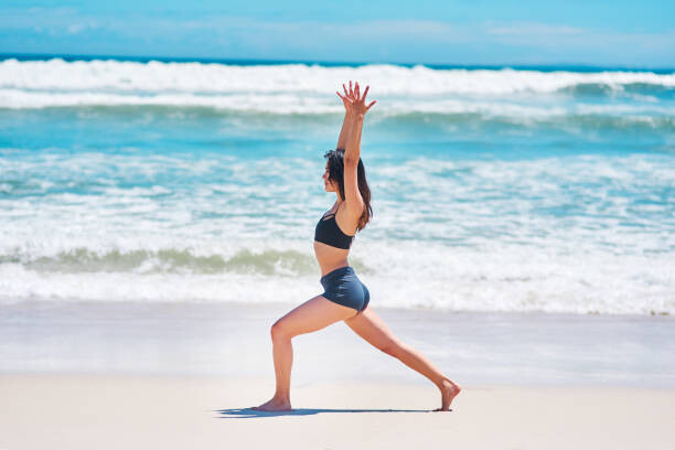 Fototapete Try yoga for a more calm state of being