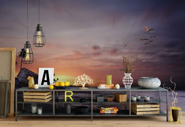 Get Sunset beach vaeg kunst For iPhone Sunset Beach Vaeg Kunst