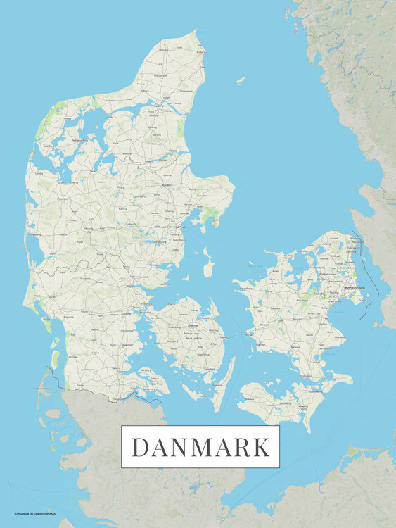 Fototapet Danmark color