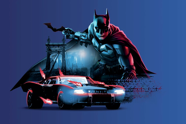 The Batman in Gotham City Fototapet