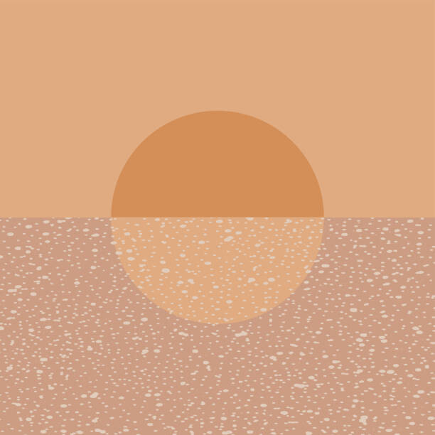 Fototapeta Abstract contemporary aesthetic background landscape with