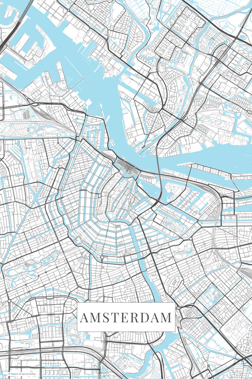 Fototapeta Amsterdam white