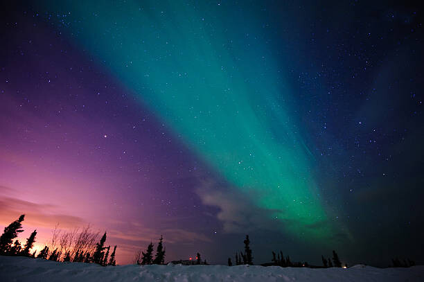 Fototapeta Aurora Borealis in Fairbanks