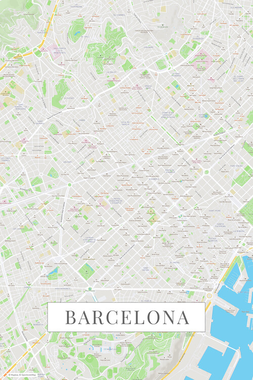 Fototapeta Barcelona color