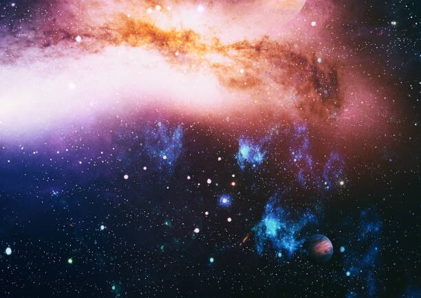 Fototapeta Beautiful night sky, star in the