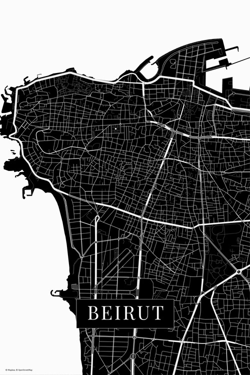 Fototapeta Beirut black