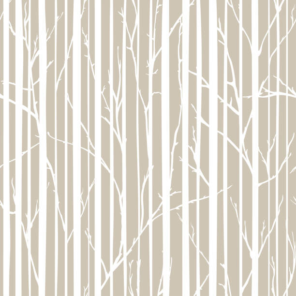 Fototapeta Branches of trees intertwine. Seamless pattern