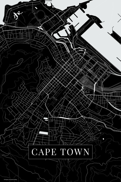 Fototapeta Cape Town black